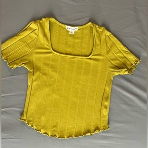 Outlaw lime green crop top